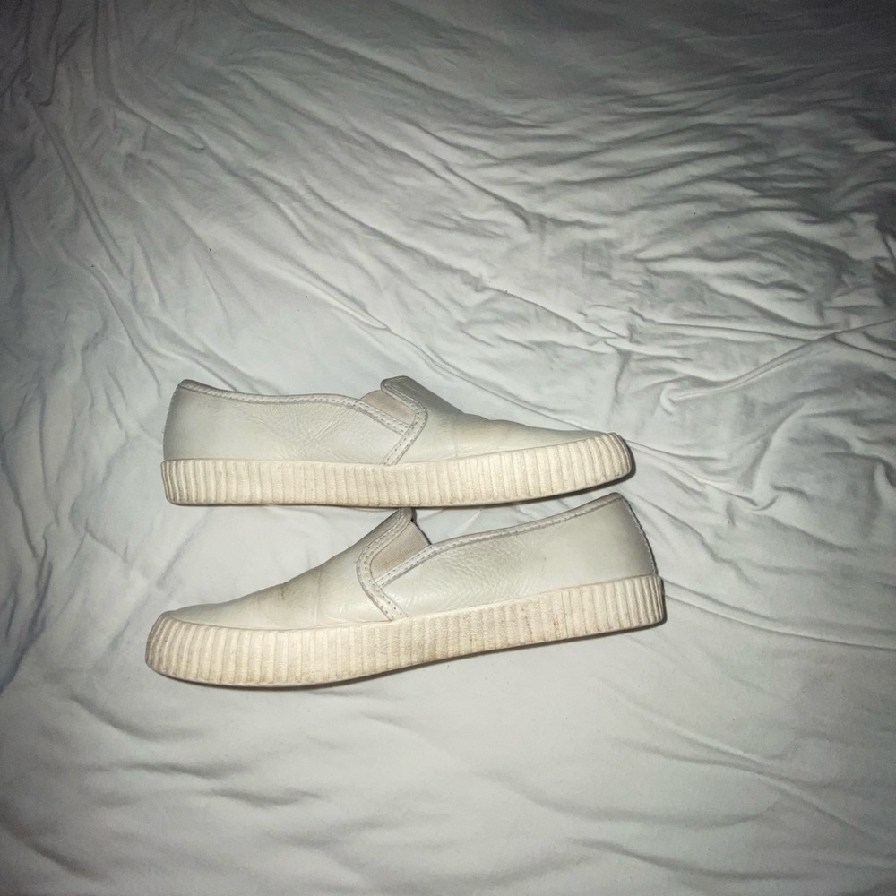 White Frye ivy slip-on